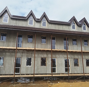 Строительство трехэтажной гостиницы из СИП панелей 292 м² в Республике Крым, Евпатория