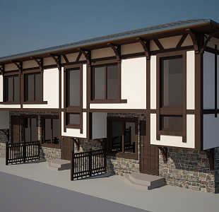 Проект таунхауса для строительства в Краснодаре